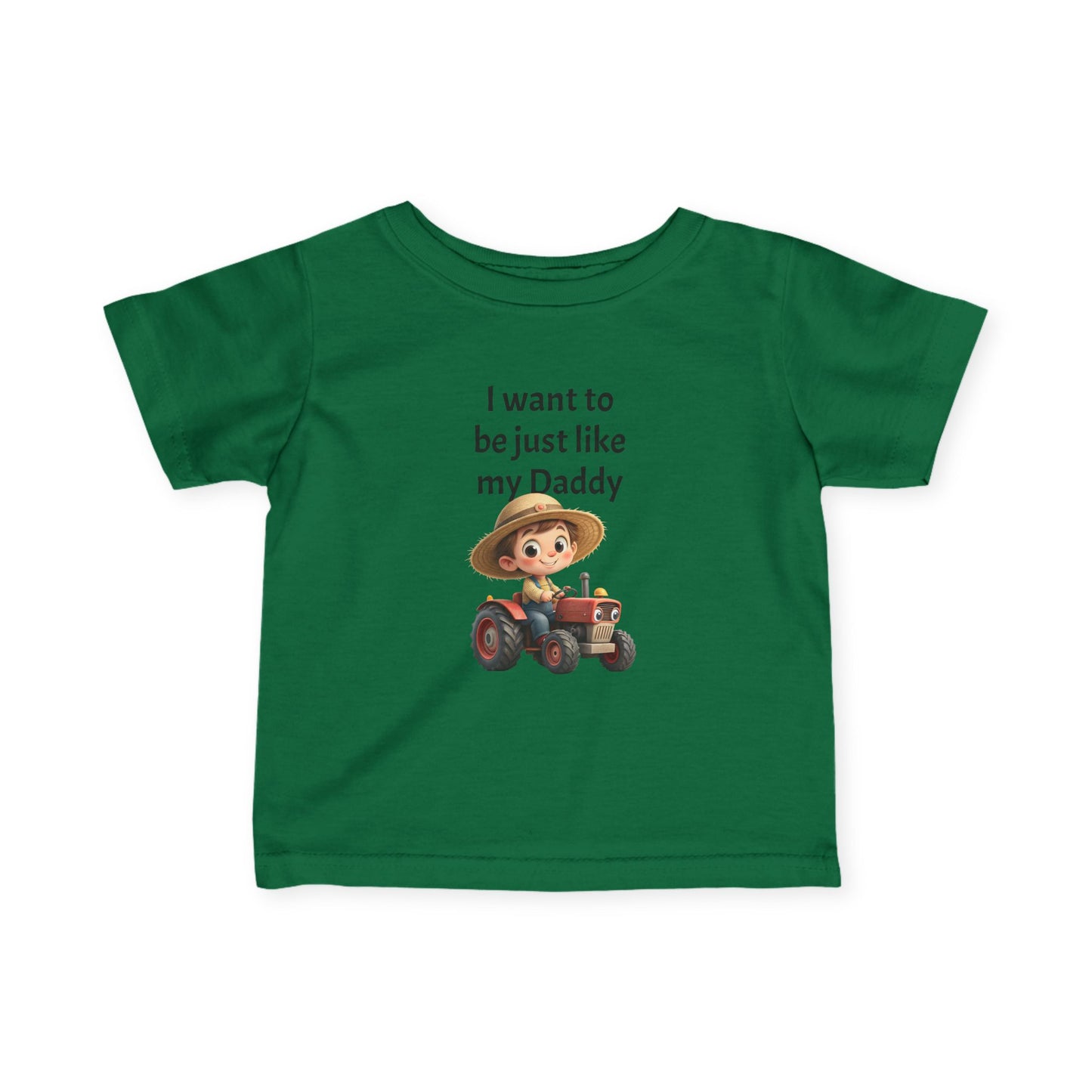 Daddy's Little Helper Tee, Cute Infant T-Shirt, Toddler Shirt, Kids' Clothing, Farm Theme Gift