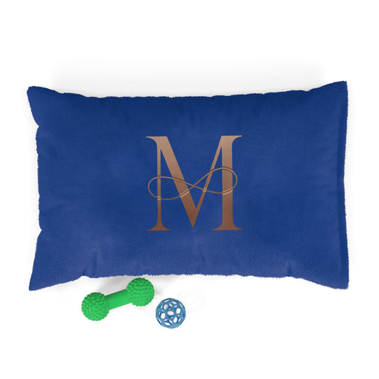 Personalized Luxury Pet Bed with Monogrammed Design, Cozy Dog Bed, Cat Bed, Custom Pet Accessories, Gift for Dog Lovers
