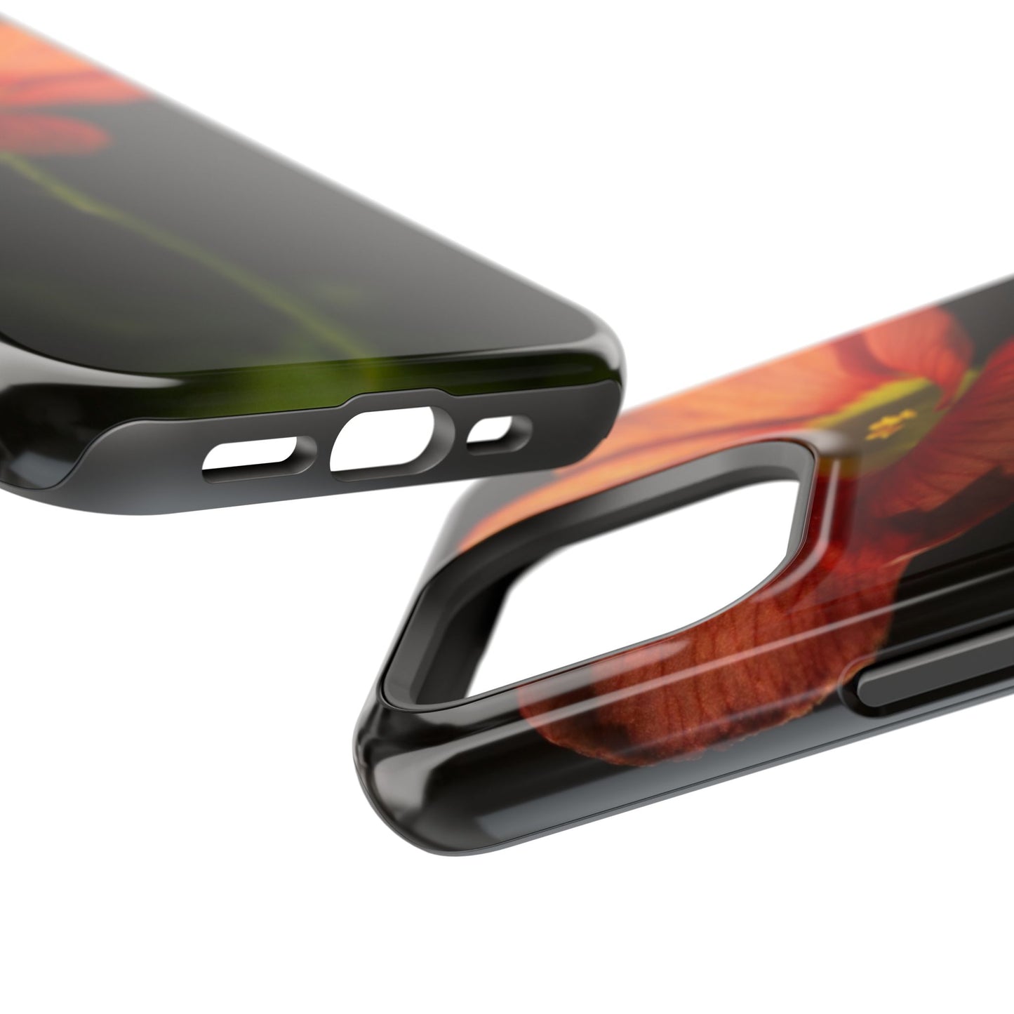 Poppy Bloom Magnetic Impact Phone Case — Slim Protective Floral Design