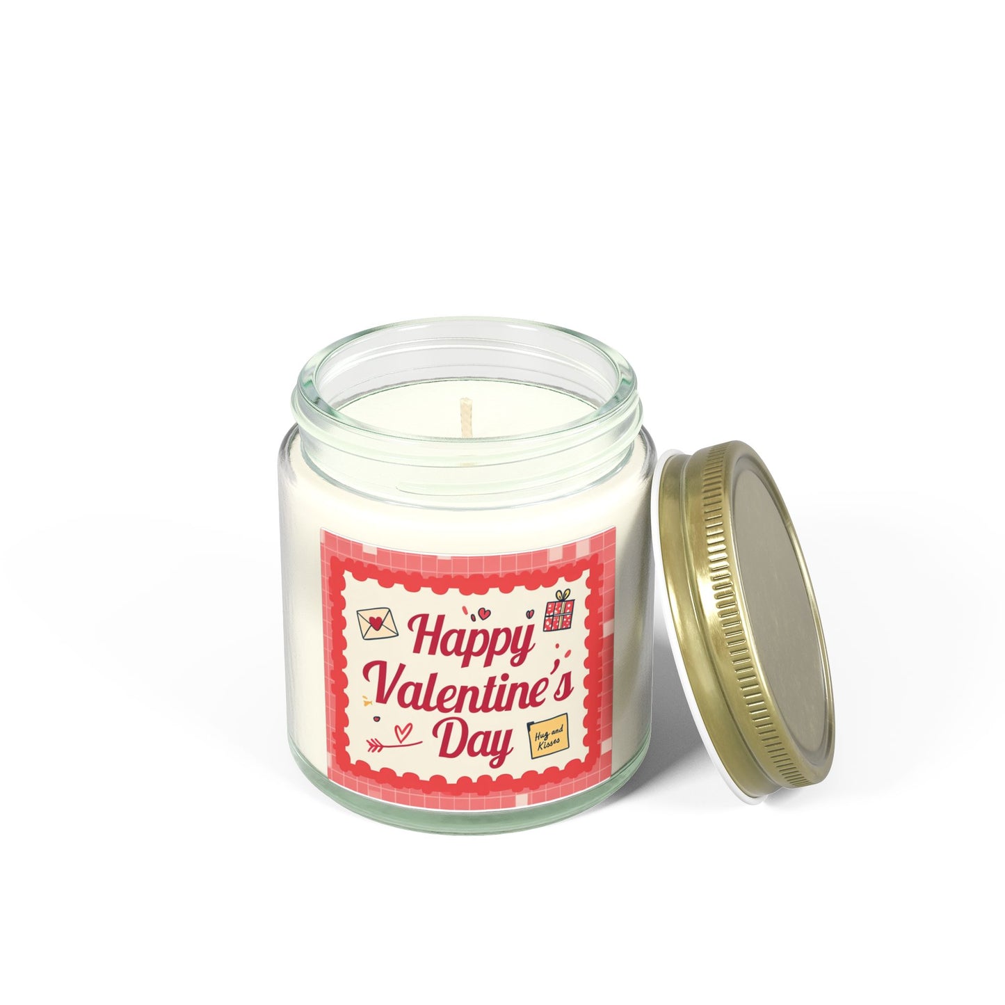 Valentine’s Day Scented Candle — Coconut Apricot Wax (4oz & 9oz)