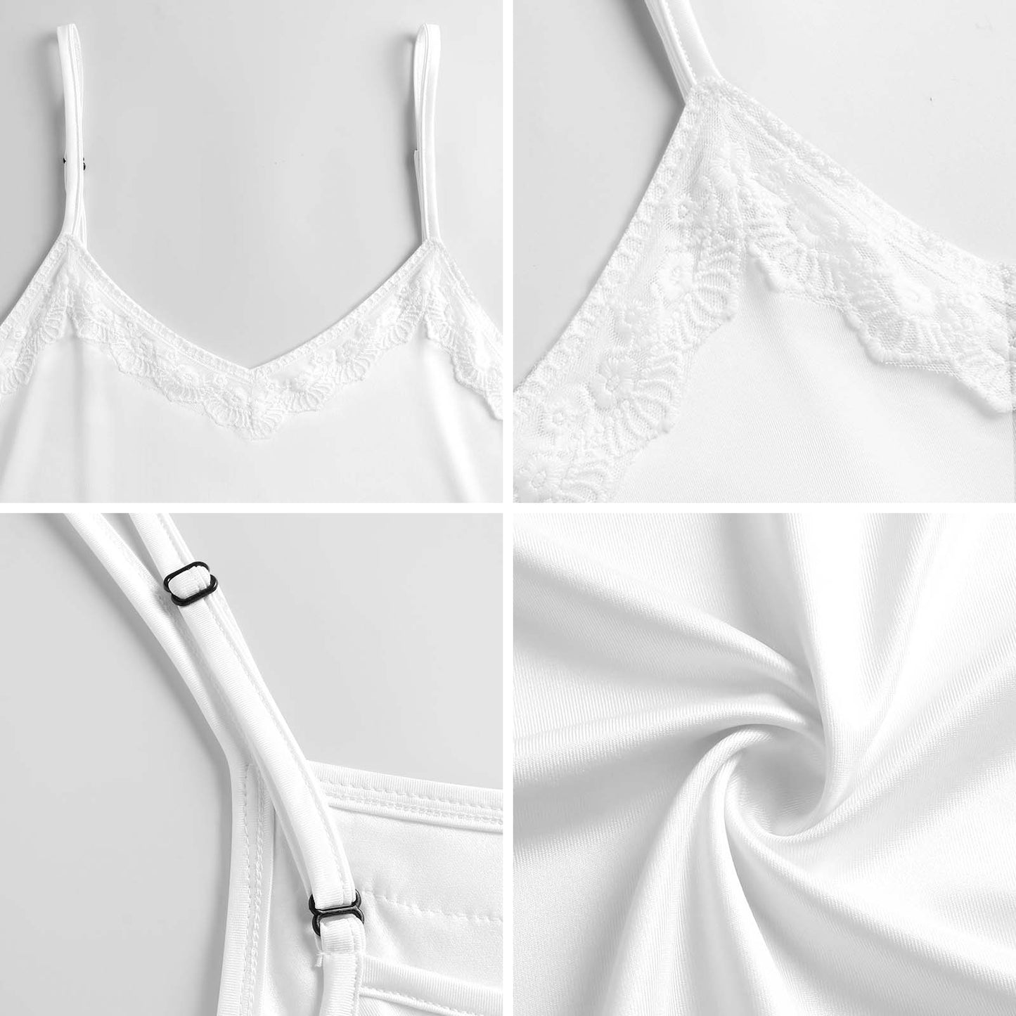 Beautiful Lace-Trimmed Camisole Nightgown