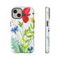 Floral Watercolor Tough Phone Case — Wildflower Bouquet Protective Cover