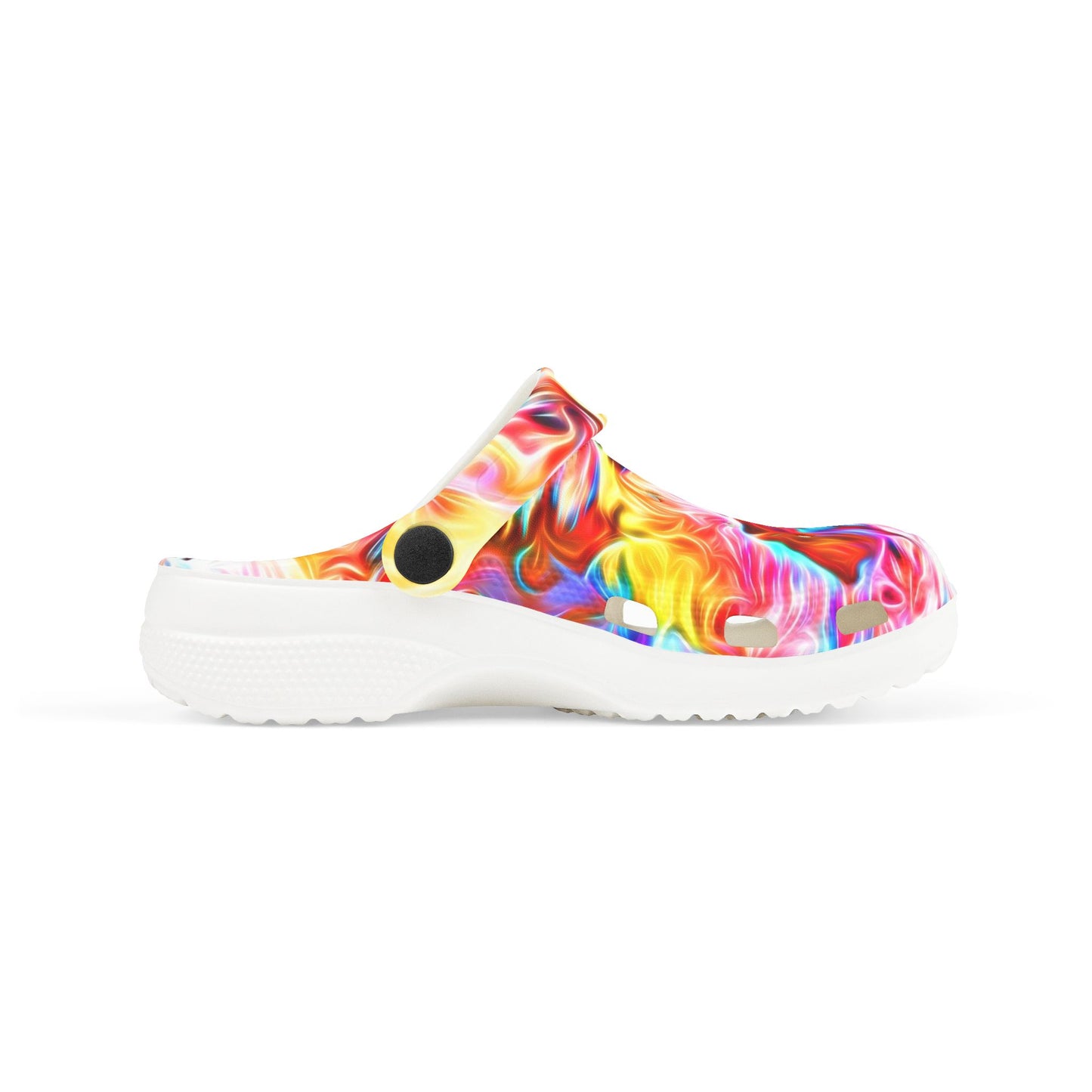 Kids Colorful Swirl EVA Foam Clogs — Vibrant Tie-Dye Slip-On Shoes for Toddlers & Children