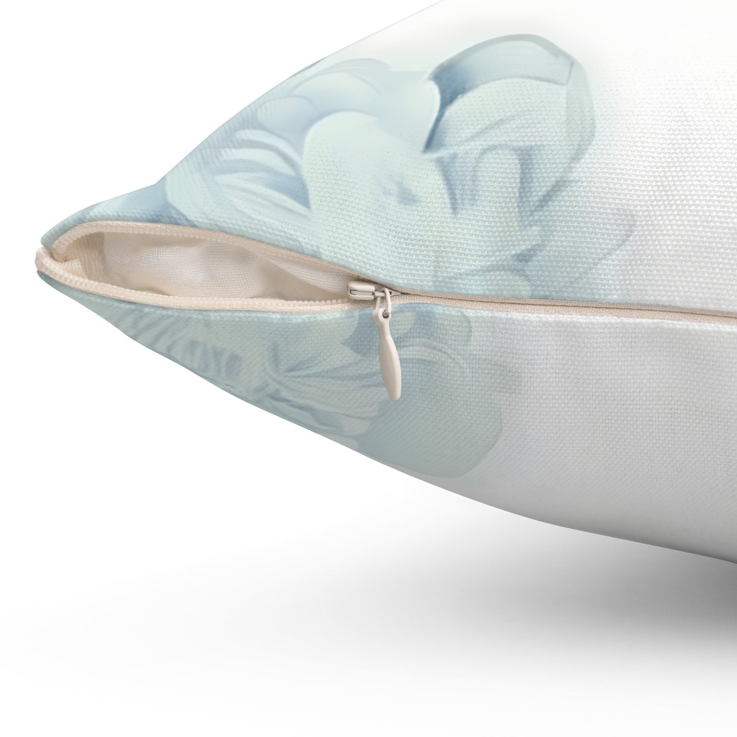 Monogram Floral Pillow - Letter J Decorative Throw Cushion