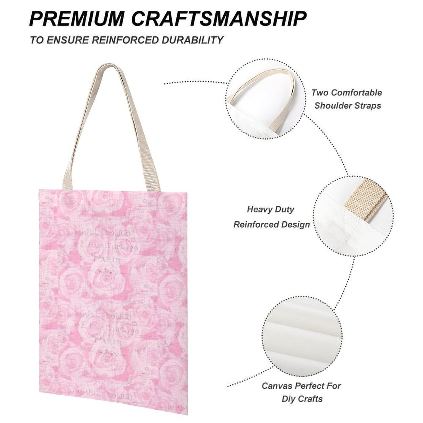 Tote Canvas Bag (Dual-sided Printing)