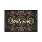 Welcome Heavy Duty Floor Mat — Boho Kaleidoscope Entrance Rug for Home & Office