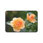 Desk Mat — Peach Rose Floral Desk Mat for Home Office, Floral Mouse Pad