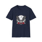 Skull Wings T‑Shirt – Crescent Moon & Red Roses Gothic Graphic Tee