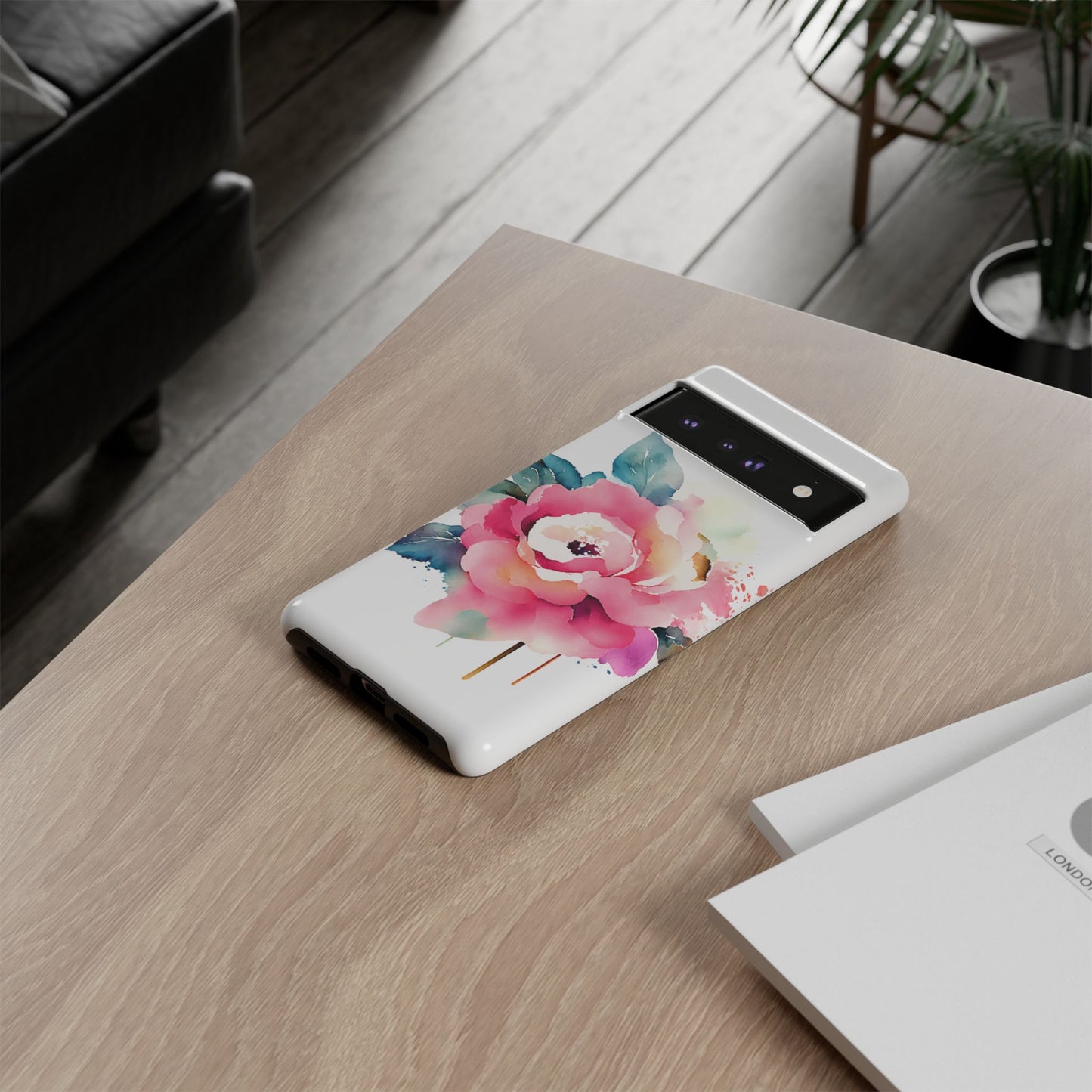 Floral Phone Case - Vibrant Rose Design