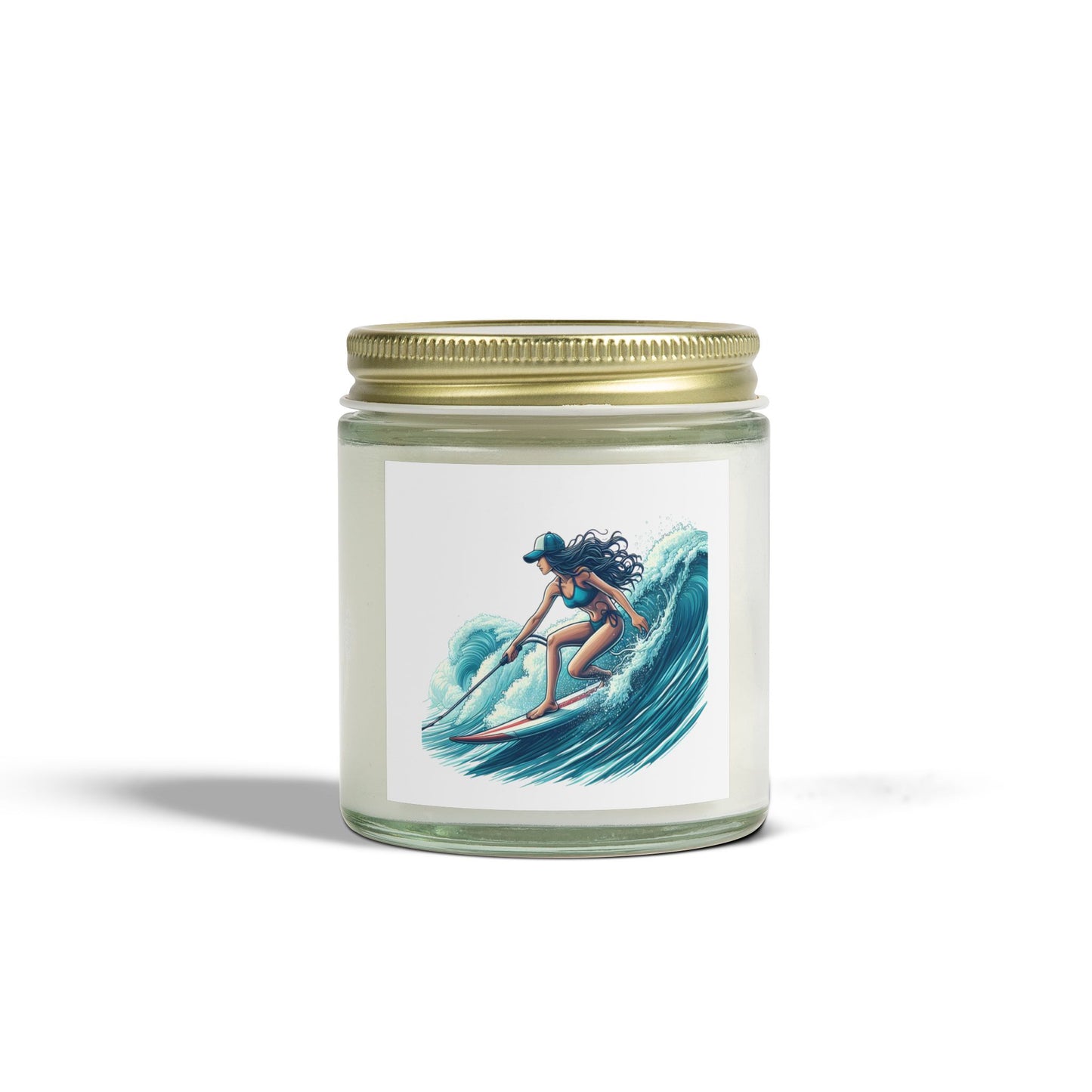 Scented Candles, Coconut Apricot Wax (4oz, 9oz) - Surfer