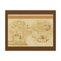 Vintage World Map Canvas Print — Matte Stretched Wall Art
