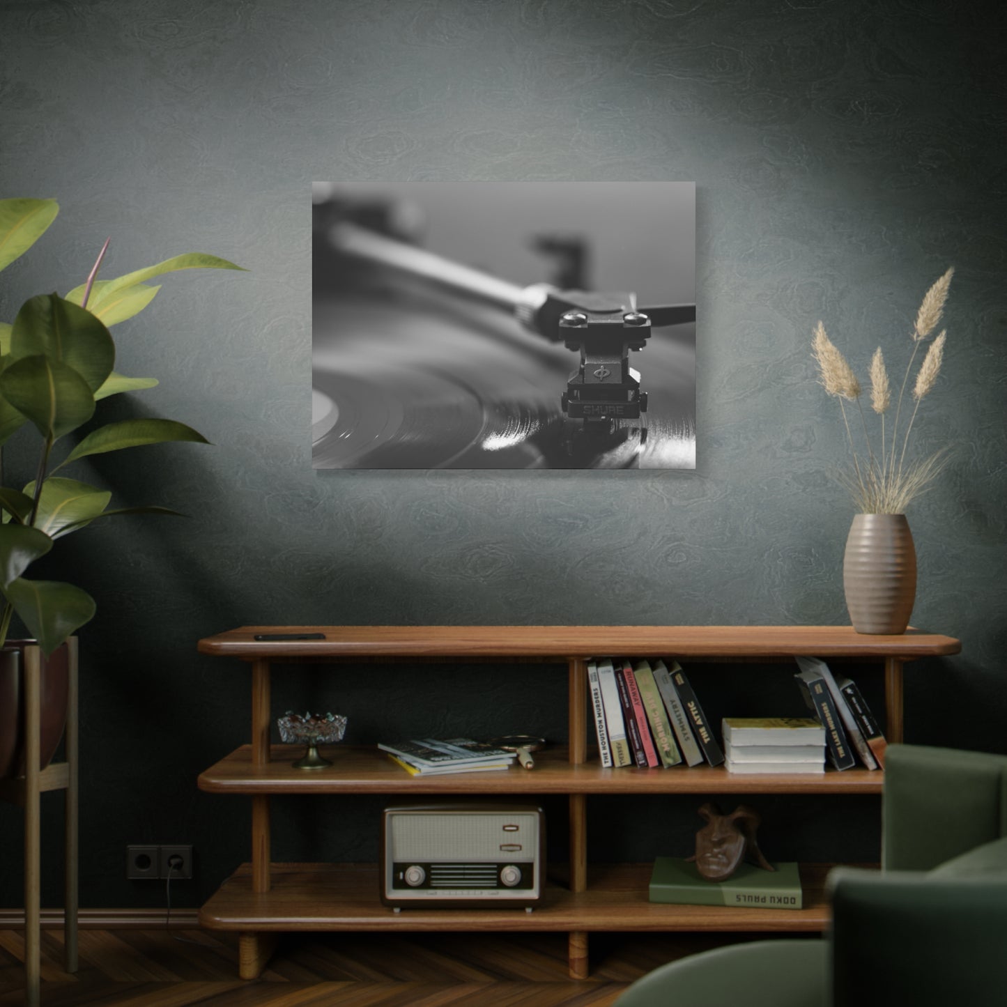 Vinyl Turntable Matte Canvas Print — Stretched 1.25" Wall Art