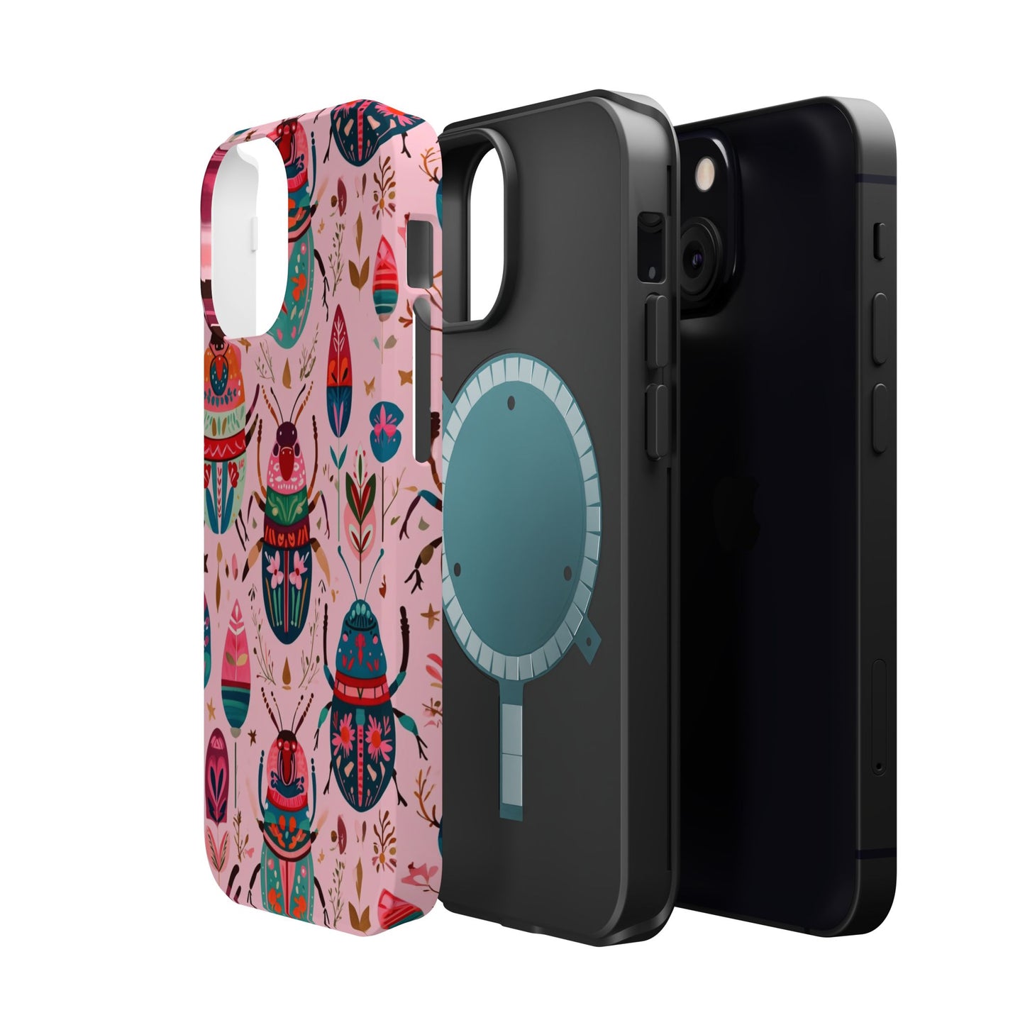 Phone Case — Colorful Boho Beetle Magnetic Impact-Resistant Cover