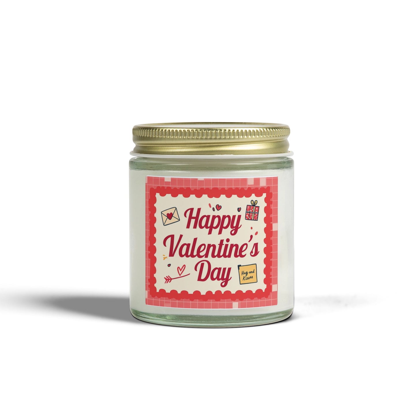Valentine’s Day Scented Candle — Coconut Apricot Wax (4oz & 9oz)