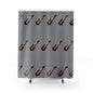 Rock & Roll Guitar Shower Curtain, Music Decor, Bathroom Accessories, Gift for Musicians, Fun Bathroom Vibe, Unique Shower Curtain