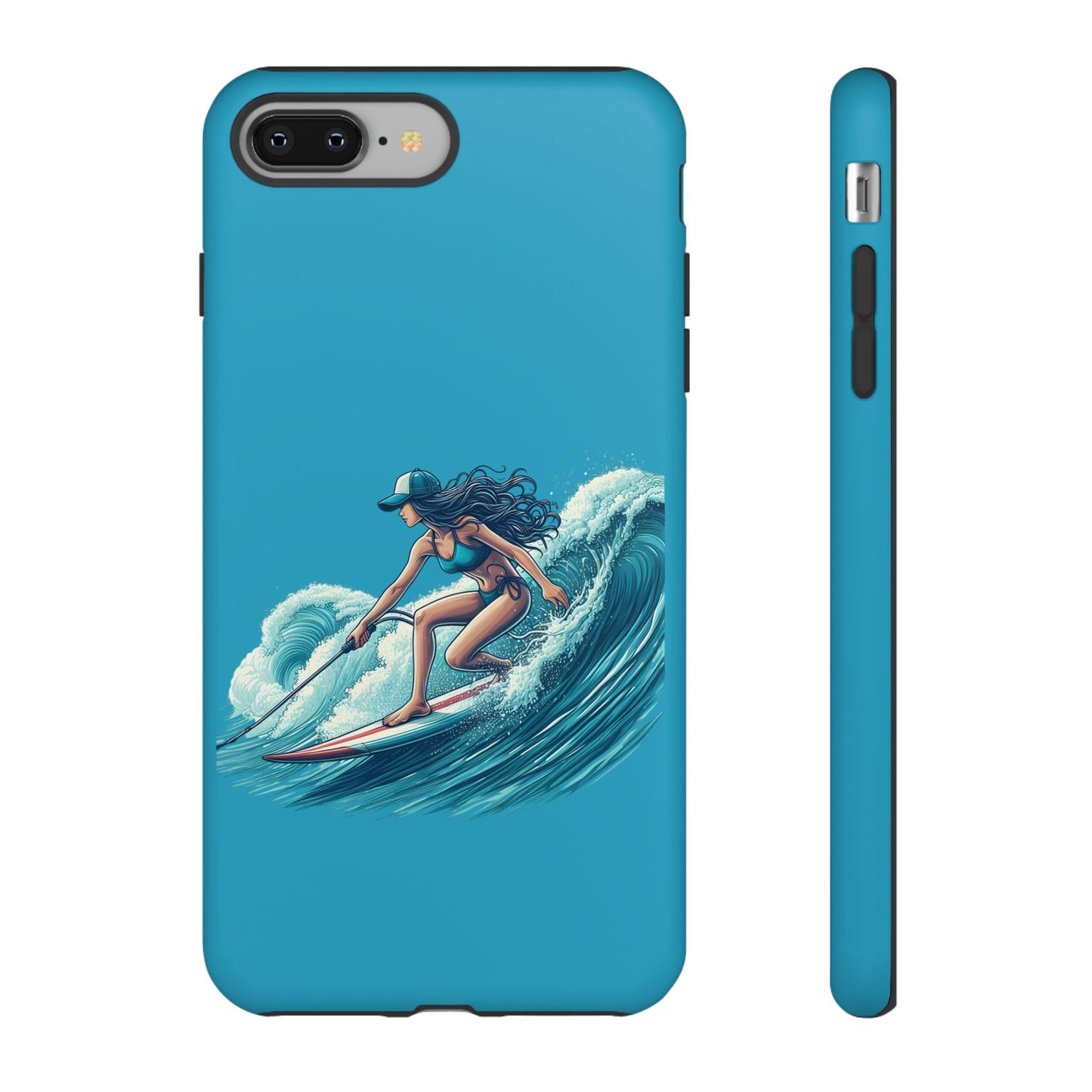 Surfing Phone Case, Coastal Vibes Phone Cover, Tough Cases for Beach Lovers, Ocean Art Phone Accessories, Summer Gift Idea