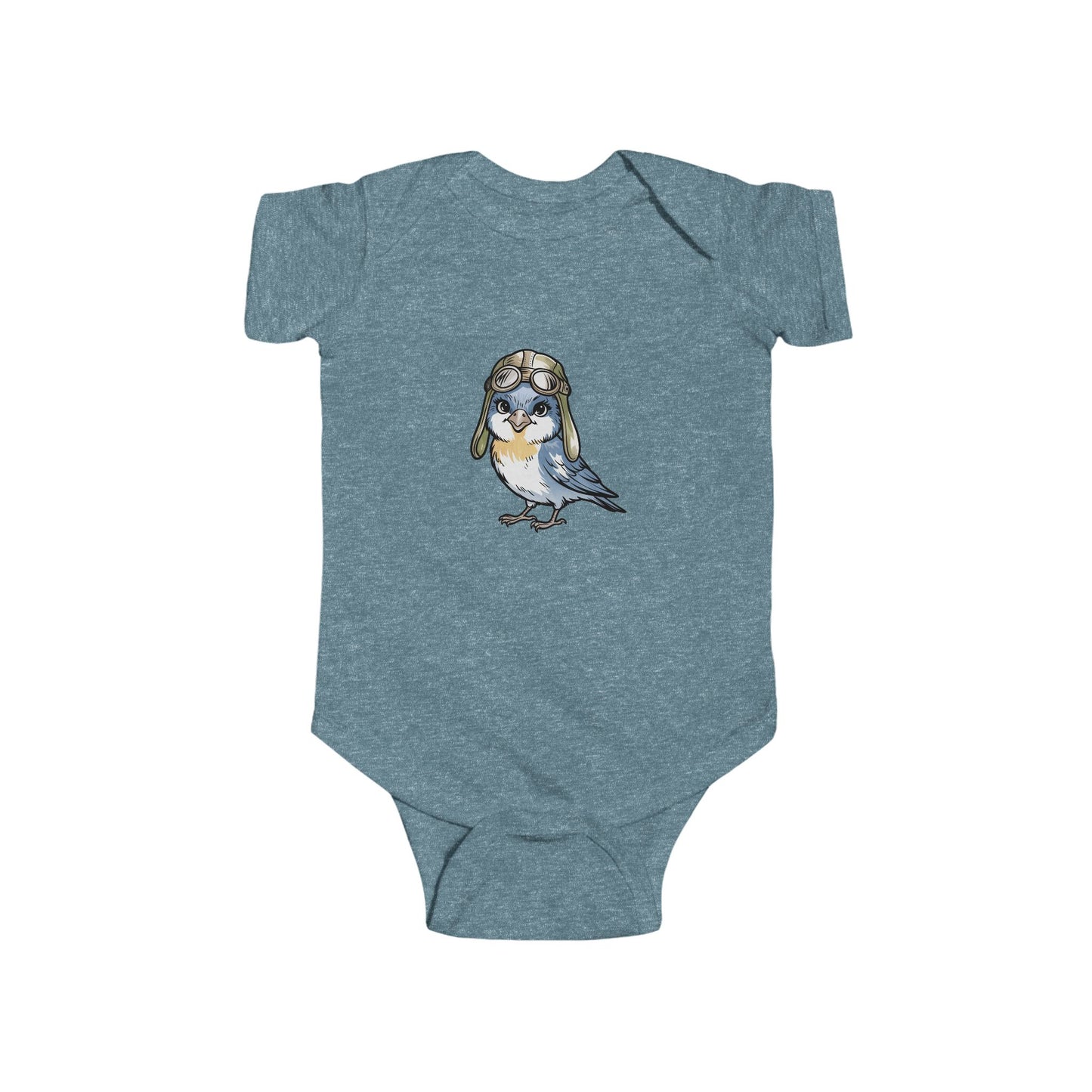 Cute Bird Illustration Infant Bodysuit, Baby Outfit, Newborn Gift, Toddler Apparel, Baby Shower Present, Cute Animal Onesie