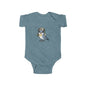 Cute Bird Illustration Infant Bodysuit, Baby Outfit, Newborn Gift, Toddler Apparel, Baby Shower Present, Cute Animal Onesie