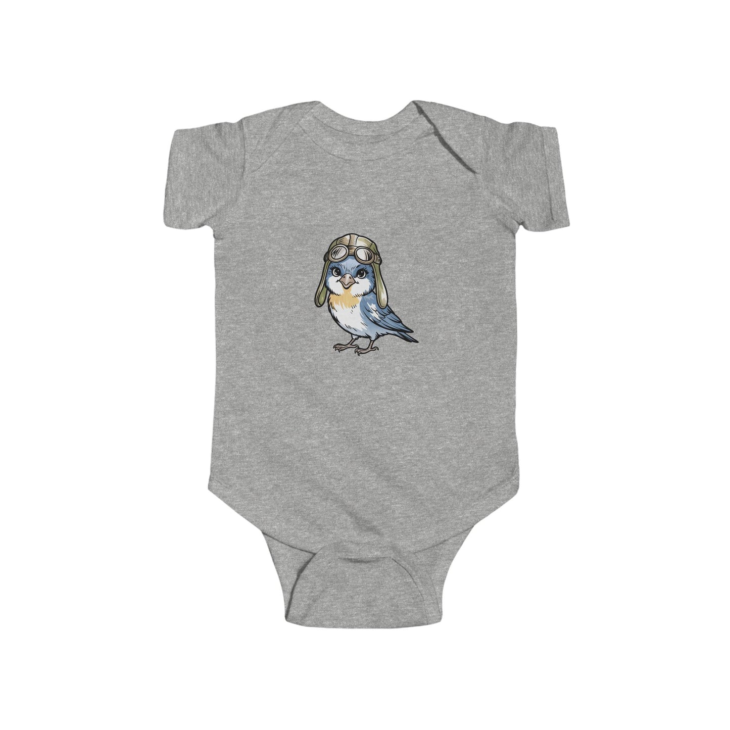 Cute Bird Illustration Infant Bodysuit, Baby Outfit, Newborn Gift, Toddler Apparel, Baby Shower Present, Cute Animal Onesie
