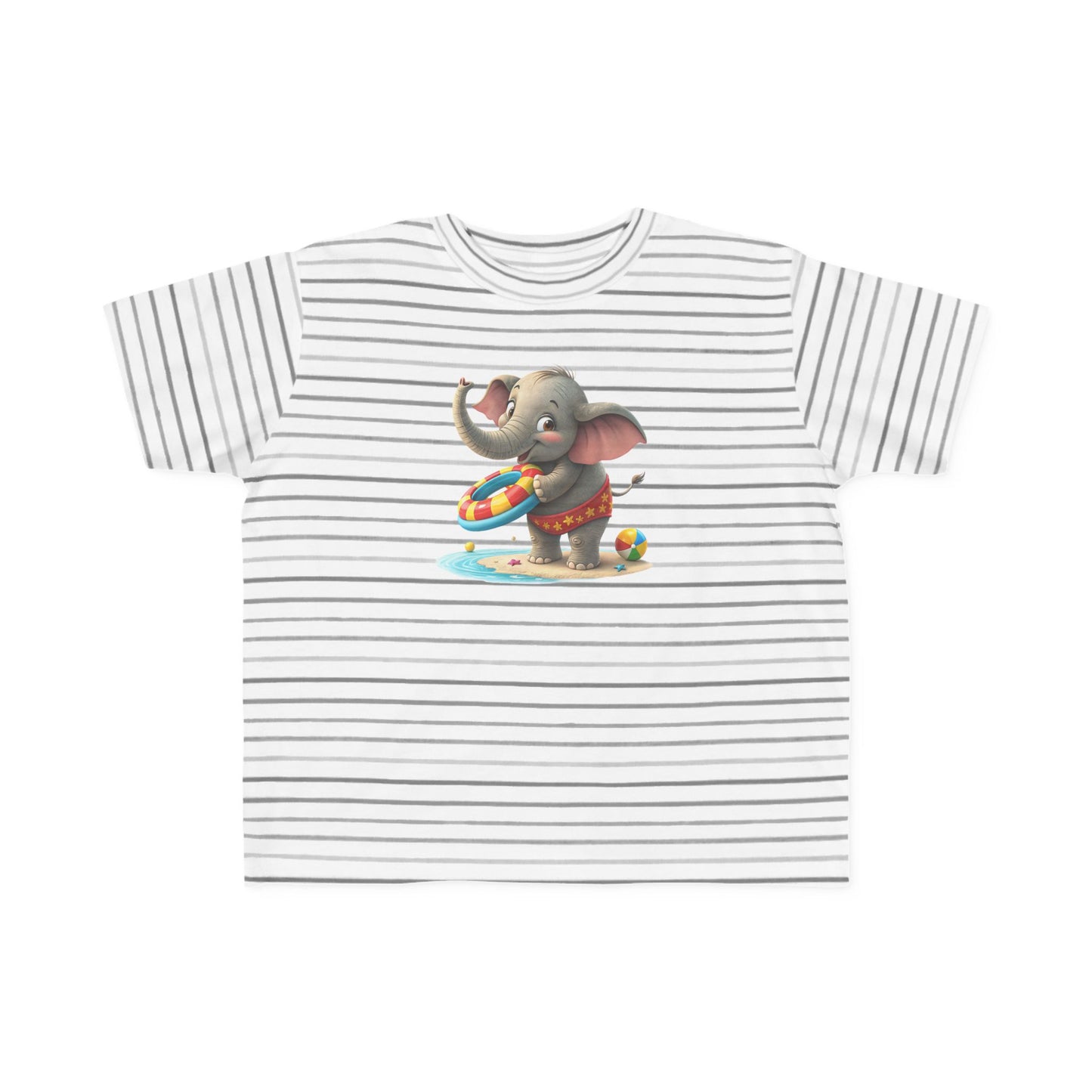 Cute Elephant Toddler Tee, Fun Summer Shirt, Kids Beachwear, Adorable Gift for Ages 2-5, Playful Animal Apparel