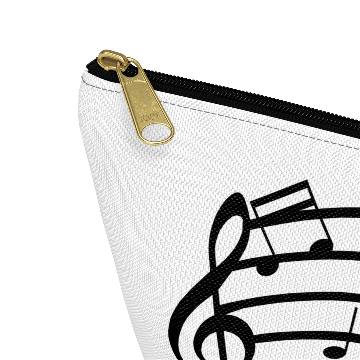Music Notes Accessory Pouch — T-Bottom Makeup & Gadget Organizer