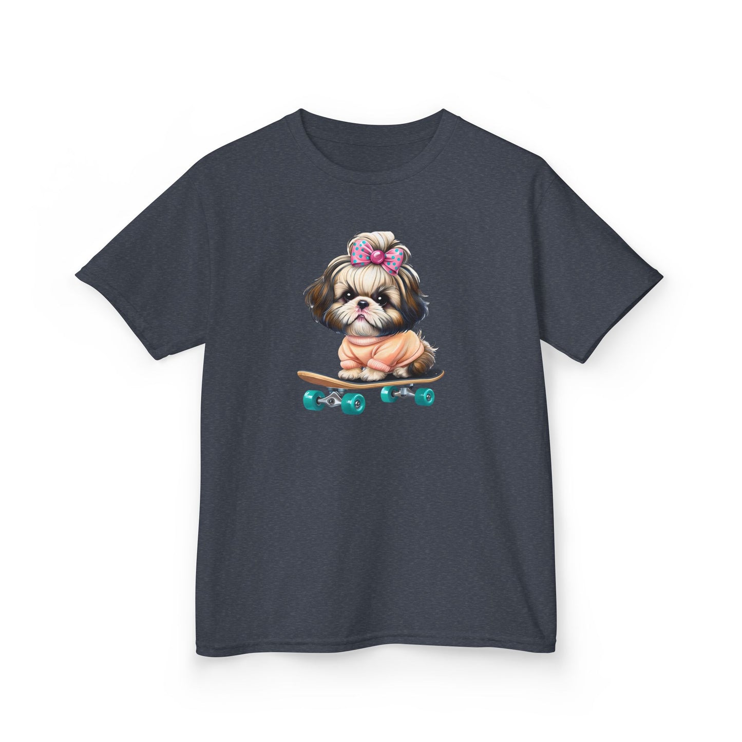 Cute Puppy Skateboard Kids Tee
