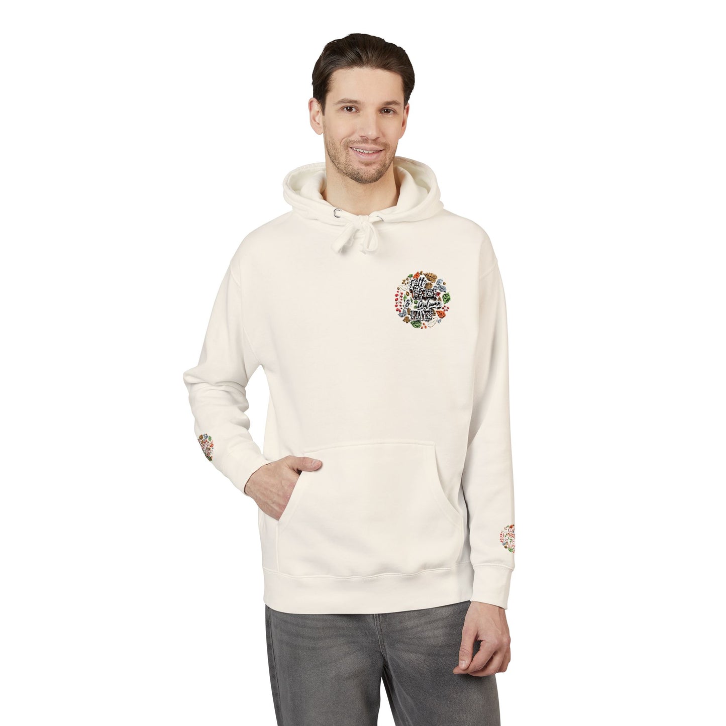 Floral Unisex Fleece Hoodie - Cozy Gift for Nature Lovers, Perfect for Fall, Spring, Birthdays, Relaxation, Outdoor Activities