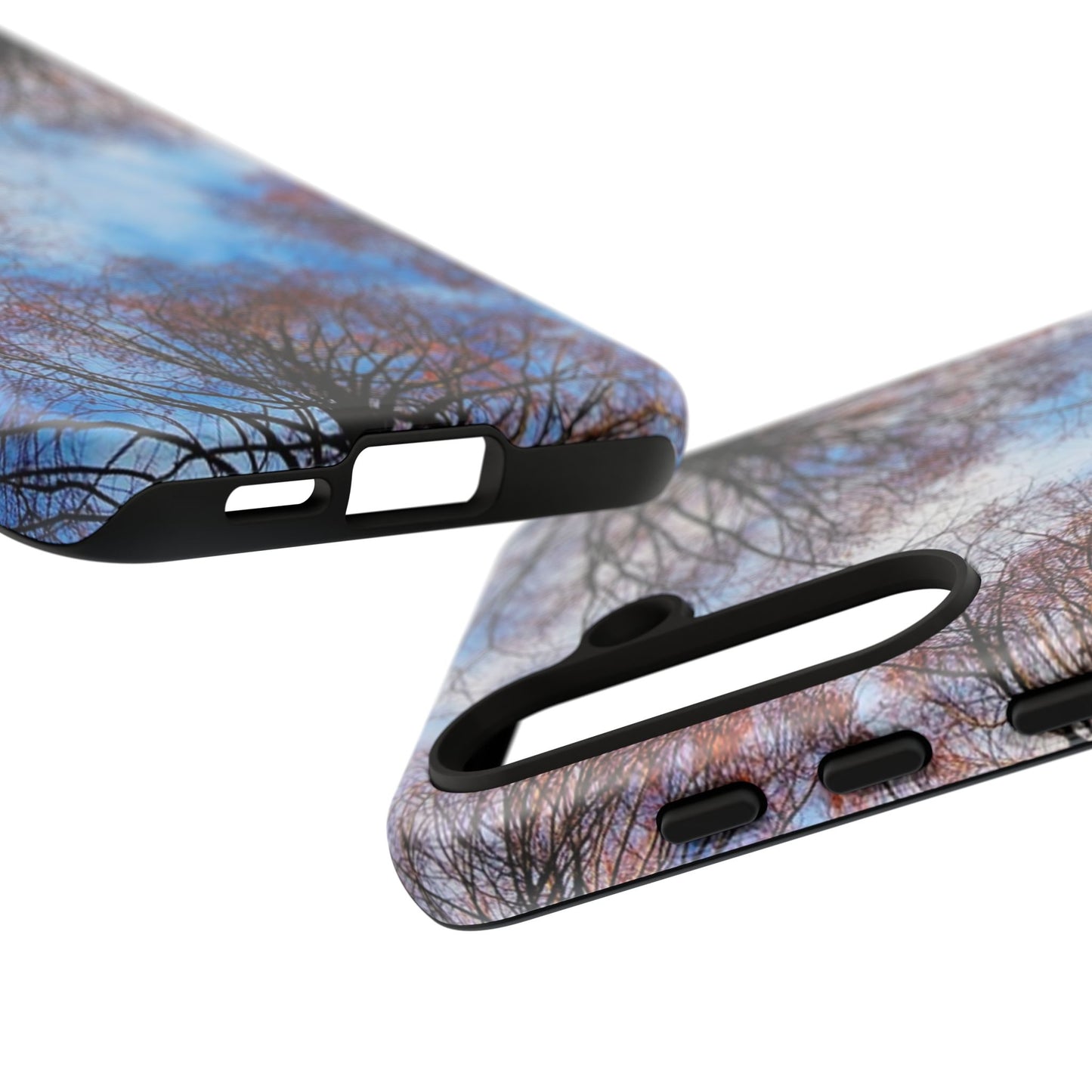 Skyward Trees Phone Case — Nature Forest Canopy Protective Tough Case