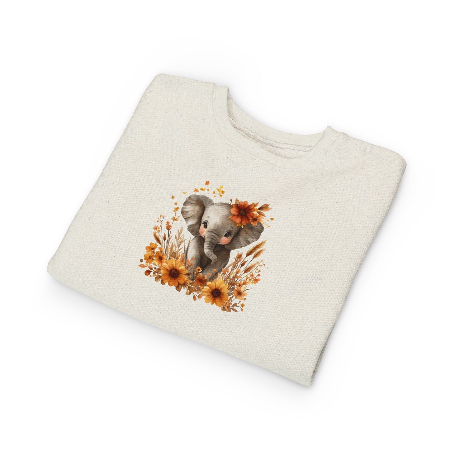 Adorable Elephant Toddler Sweatshirt - Cute Kids Apparel, Gift for Birthday, Baby Shower, Fall Fashion, Cozy Everyday Wear