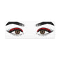 Red Lashes Wall Art Canvas — Glam Eyes Makeup Decor