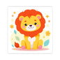 Cute Lion Kiss-Cut Sticker — Cartoon Baby Animal Decorative Decal for Laptops, Water Bottles & Scrapbooks