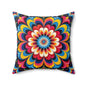 Psychedelic Mandala Decorative Pillow