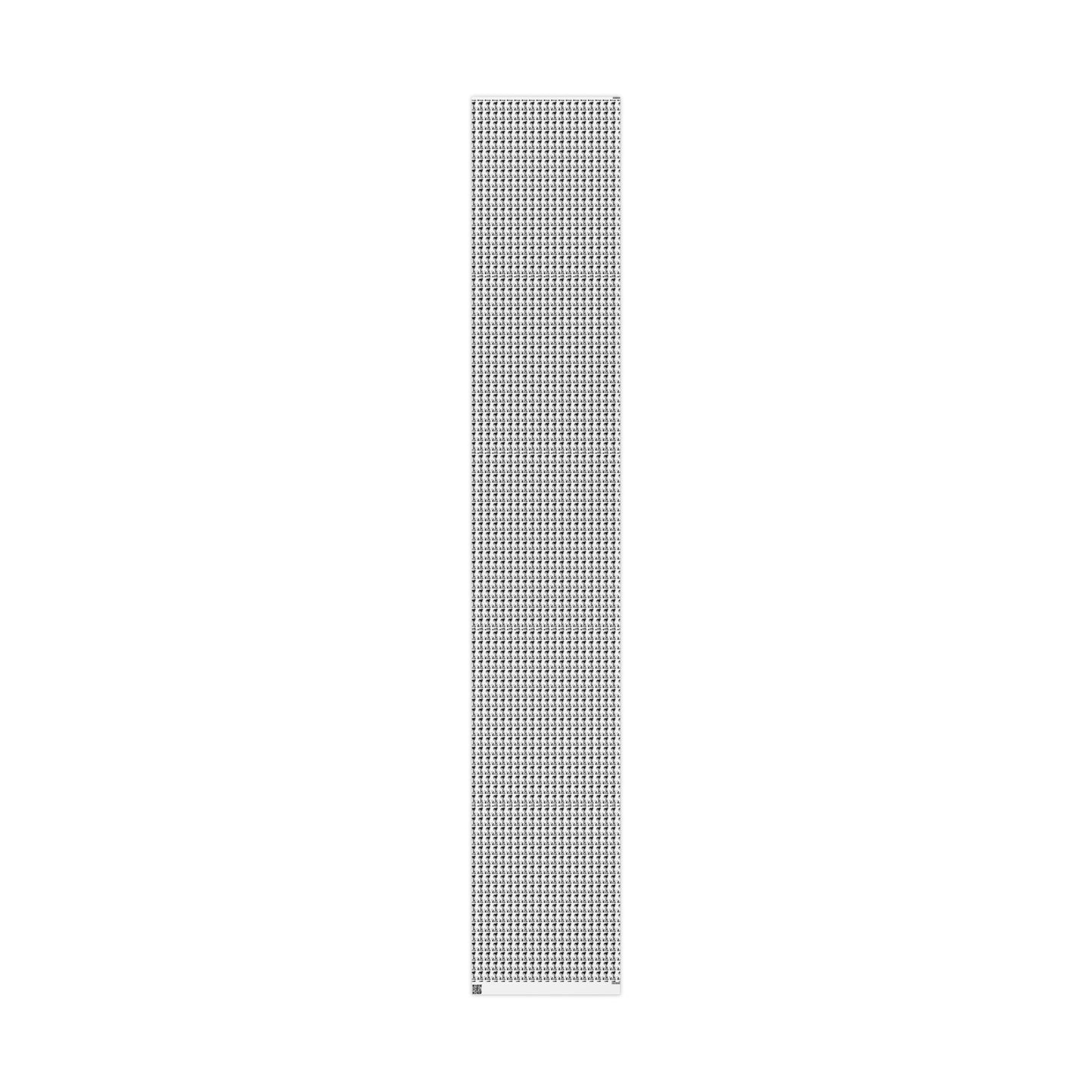 Wrapping Paper Roll — Black & White Repeating Eye Pattern