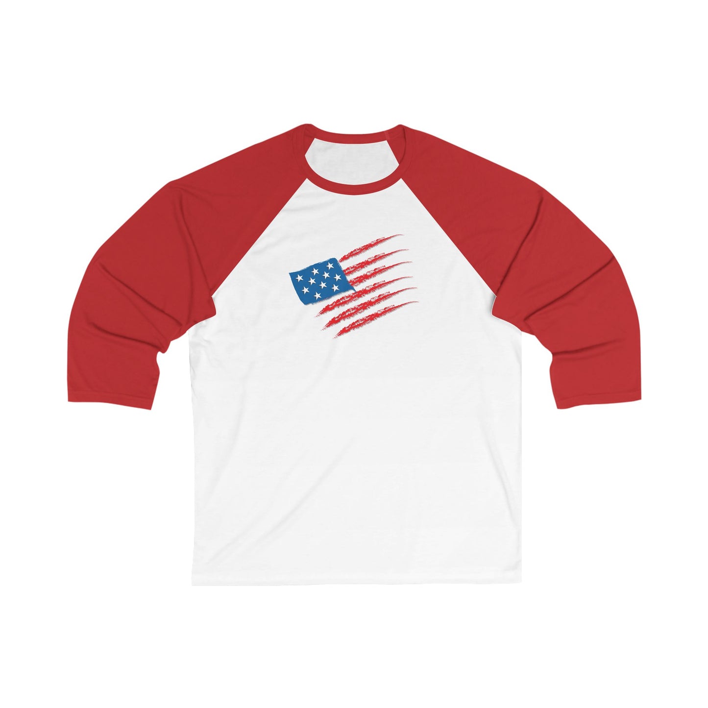Patriotic Baseball Tee, Unisex 3/4 Sleeve Shirt