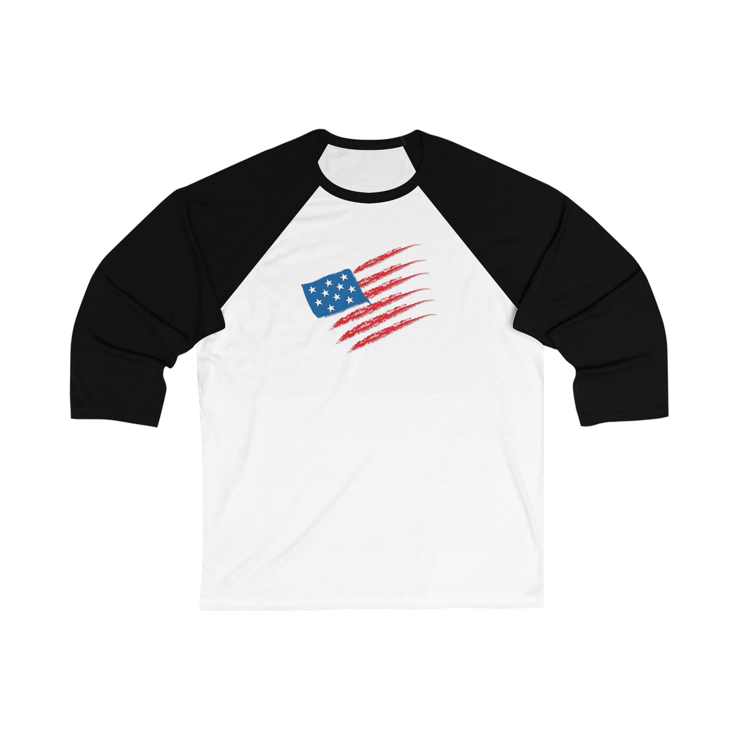 Patriotic Baseball Tee, Unisex 3/4 Sleeve Shirt