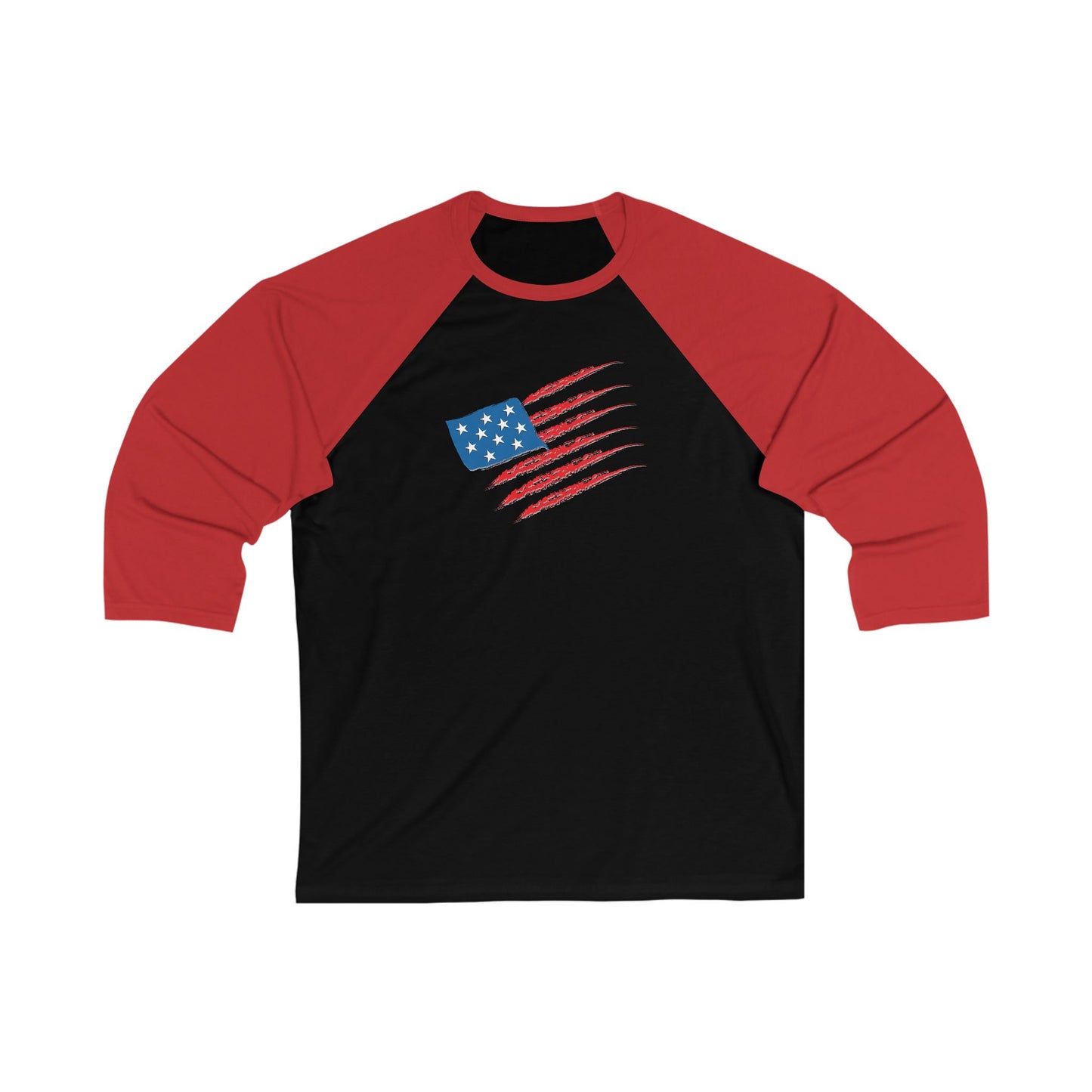 Patriotic Baseball Tee, Unisex 3/4 Sleeve Shirt
