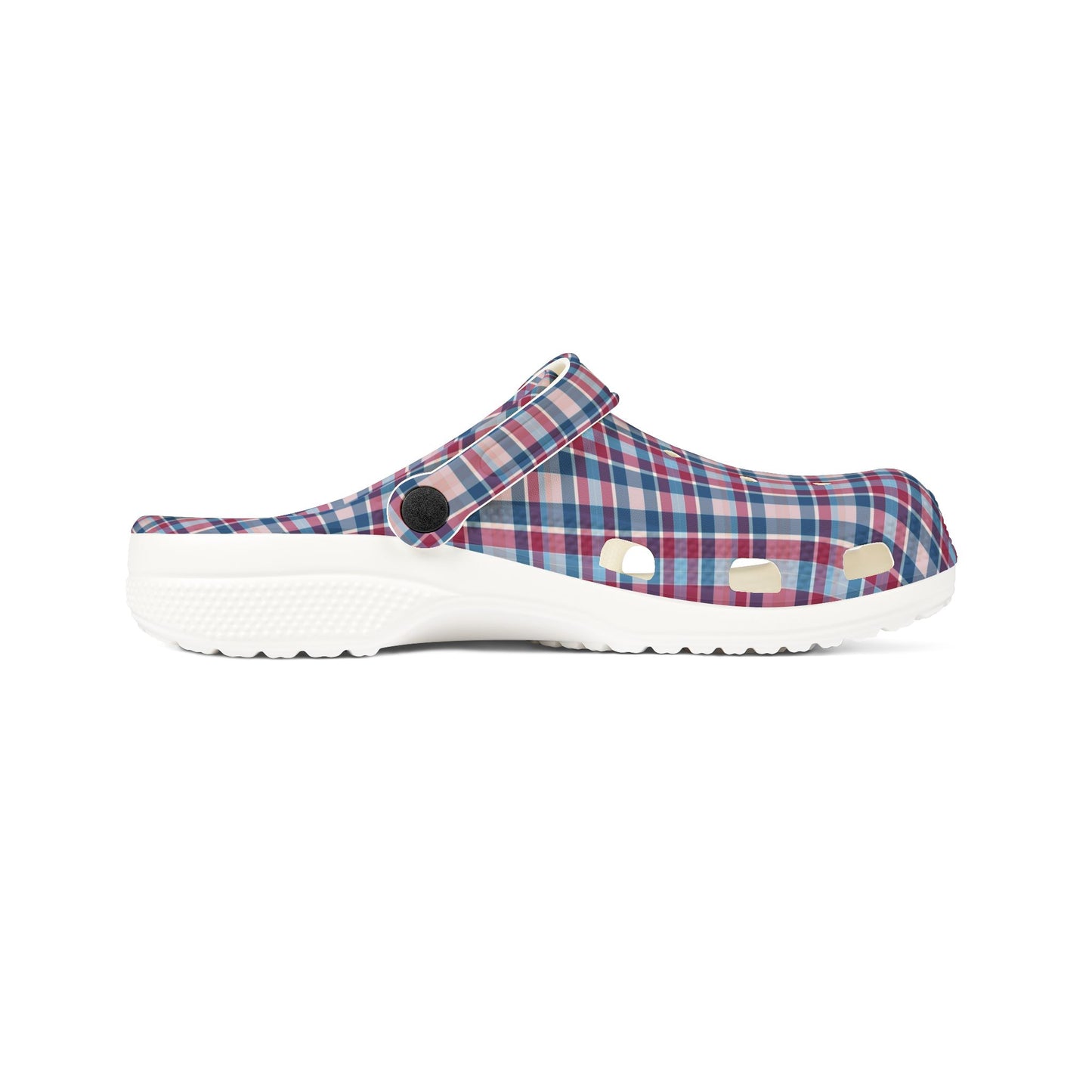 Plaid EVA Foam Clogs — Lightweight Comfortable Garden & Casual Shoes