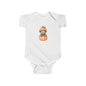 Pumpkin Bear Infant Bodysuit | Cute Baby Shower Gift, Fall Apparel, Halloween Outfit, Newborn Clothing, Cozy Baby Wear