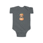 Pumpkin Bear Infant Bodysuit | Cute Baby Shower Gift, Fall Apparel, Halloween Outfit, Newborn Clothing, Cozy Baby Wear