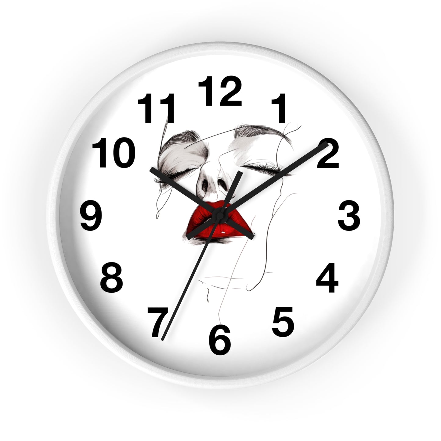 Stylish Art Deco Wall Clock, Modern Home Decor, Unique Gift for Her, Elegant Timepiece, Living Room Art