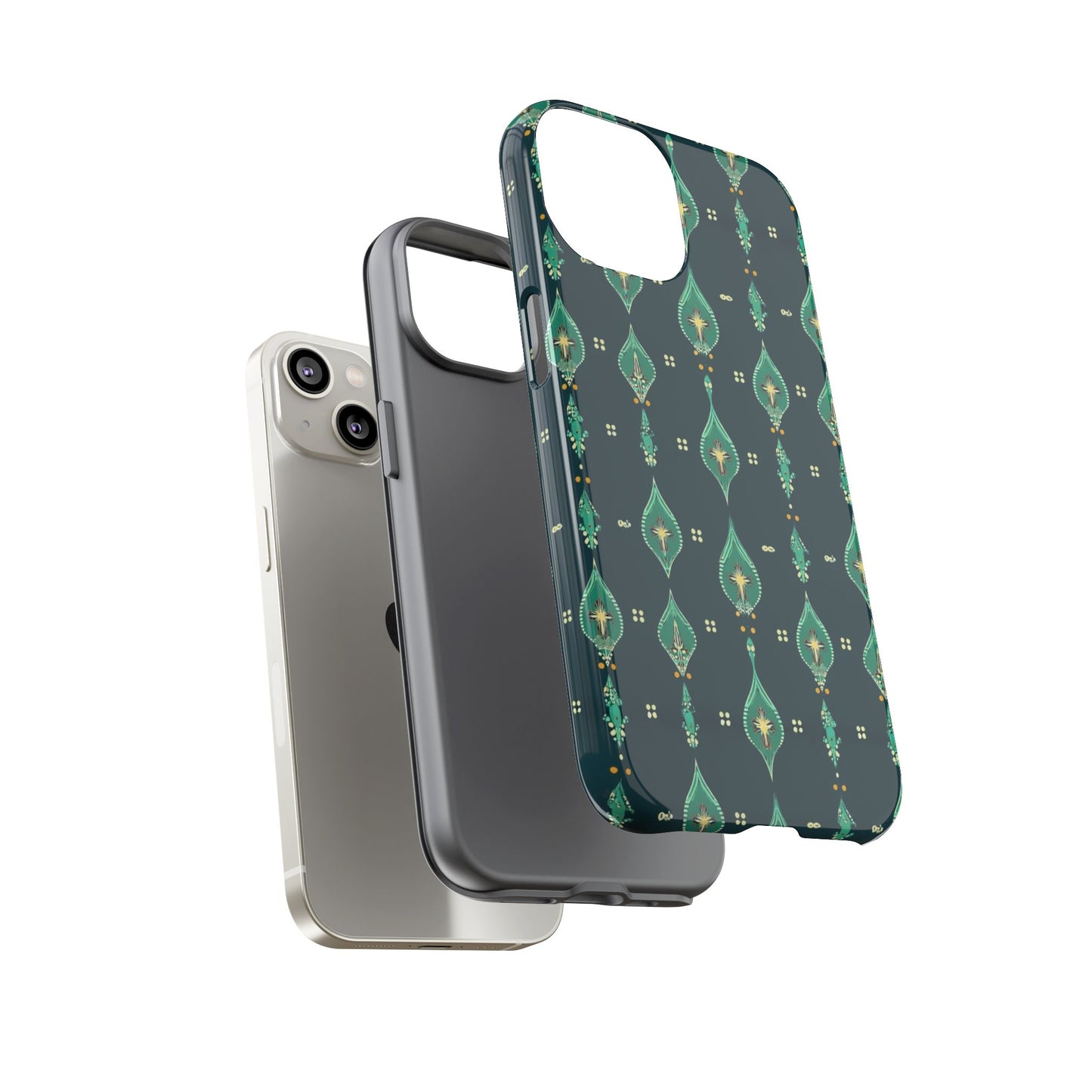 Emerald Boho Teardrop Phone Case