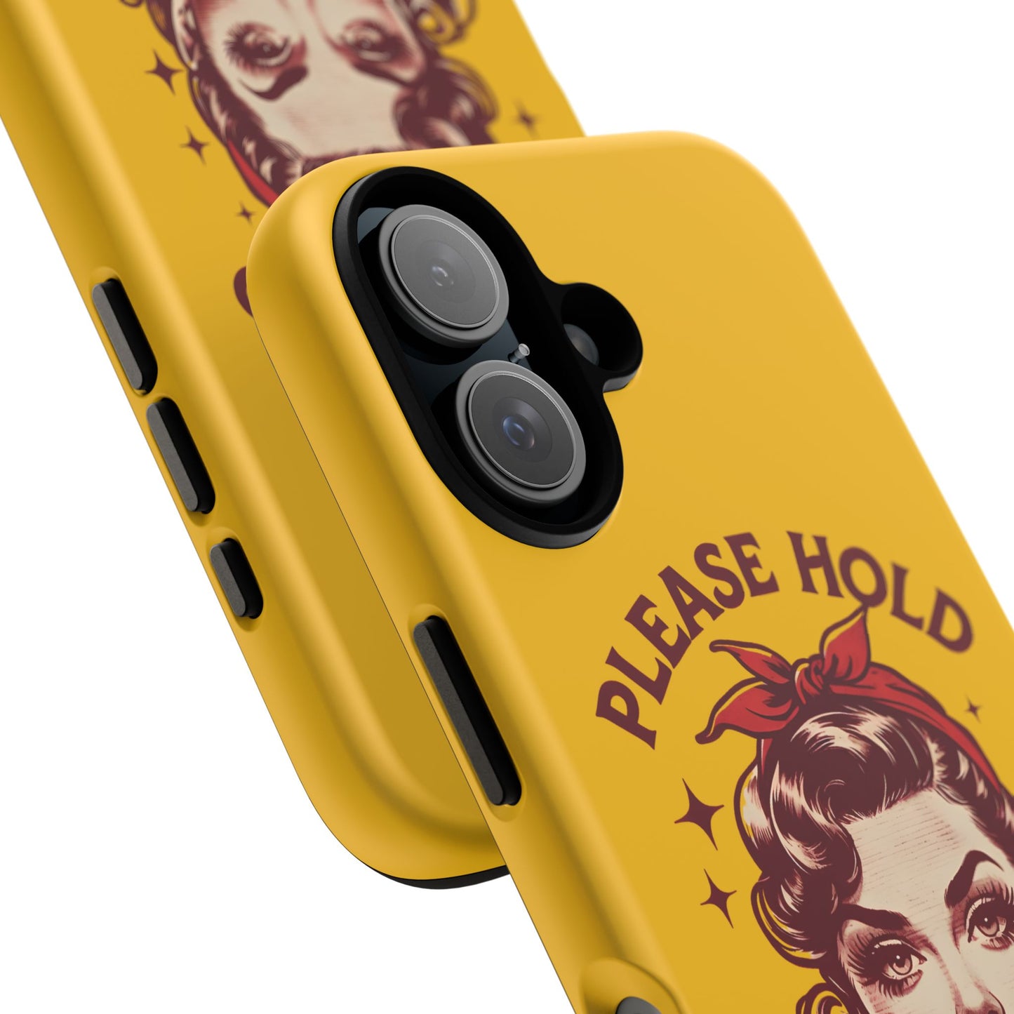 Phone Case - "Please Hold, Sarcasm Loading" Retro Pin-Up Tough Case