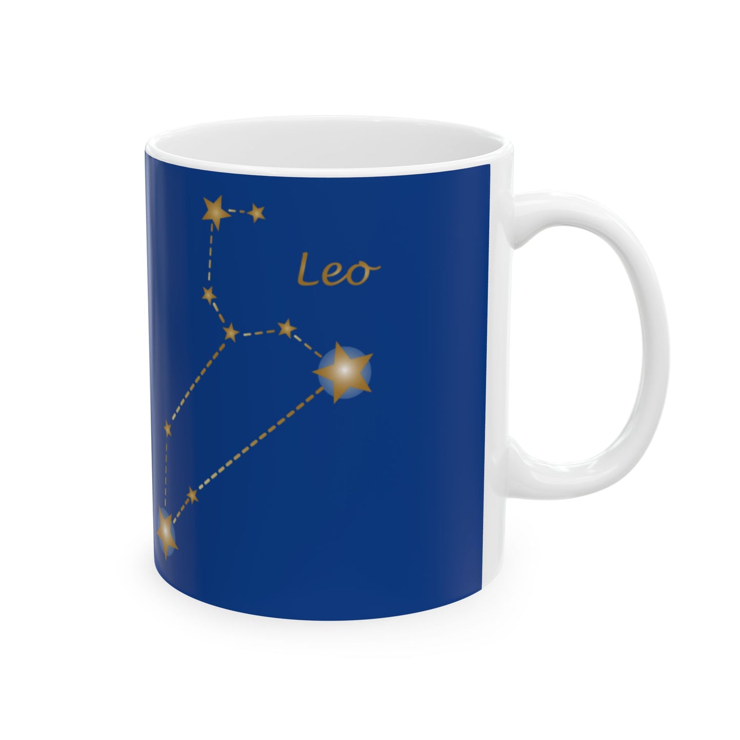 Leo Constellation Ceramic Mug - Astrology Coffee Cup, Zodiac Gift, Horoscope Mug, Star Sign Drinkware, Personalized Astrology