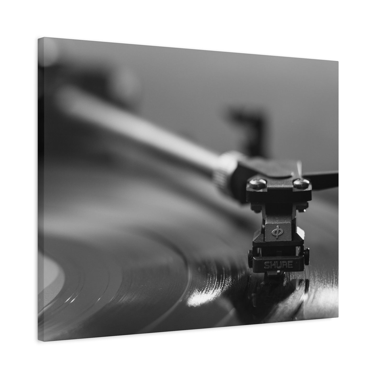 Vinyl Turntable Matte Canvas Print — Stretched 1.25" Wall Art