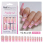 Press on nails advanced sense belt drill three-dimensional detachable nail art Spice girl fake nail press on – Image 11