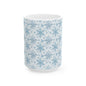 Winter Wonderland Ceramic Mug - Cozy Snowflake Design, Perfect for Hot Cocoa, Holiday Gifts, Home Decor, Winter Celebrations