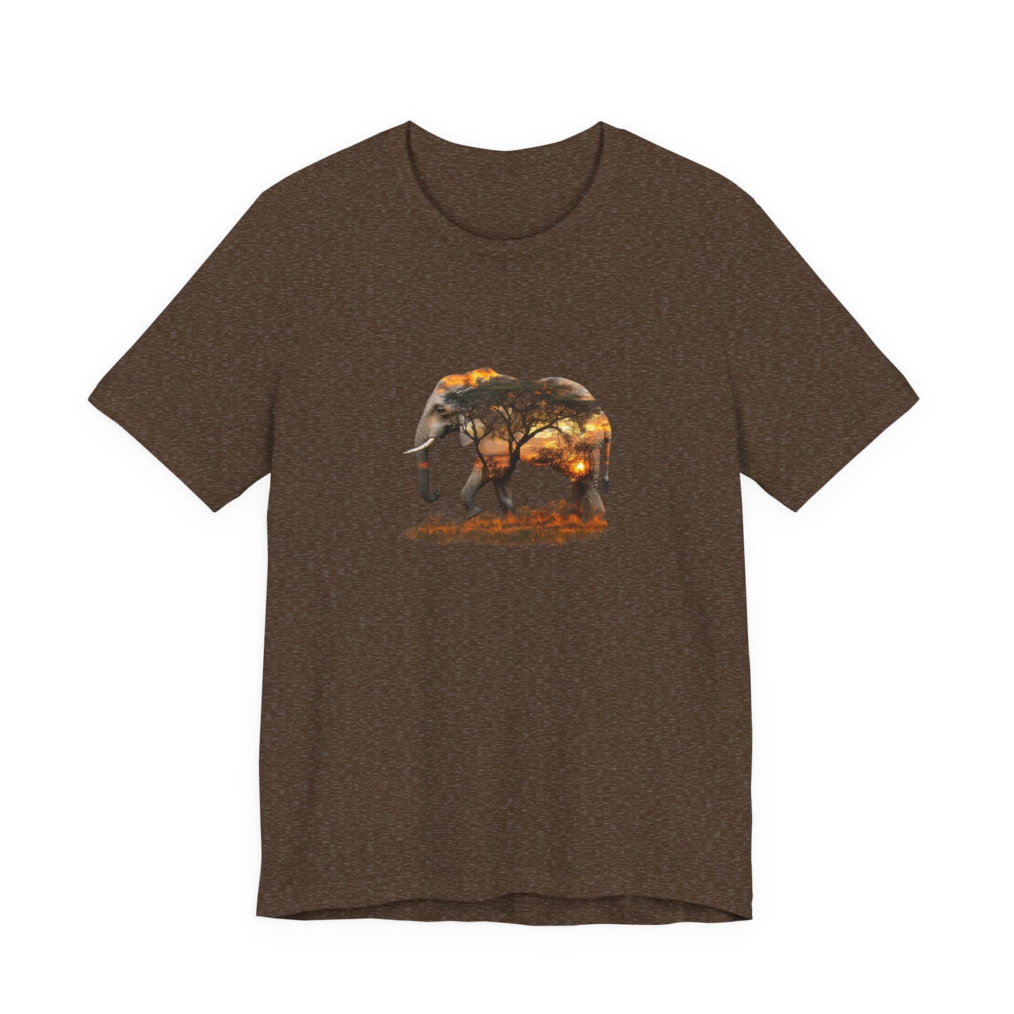 Elephant Sunset Unisex Jersey Tee