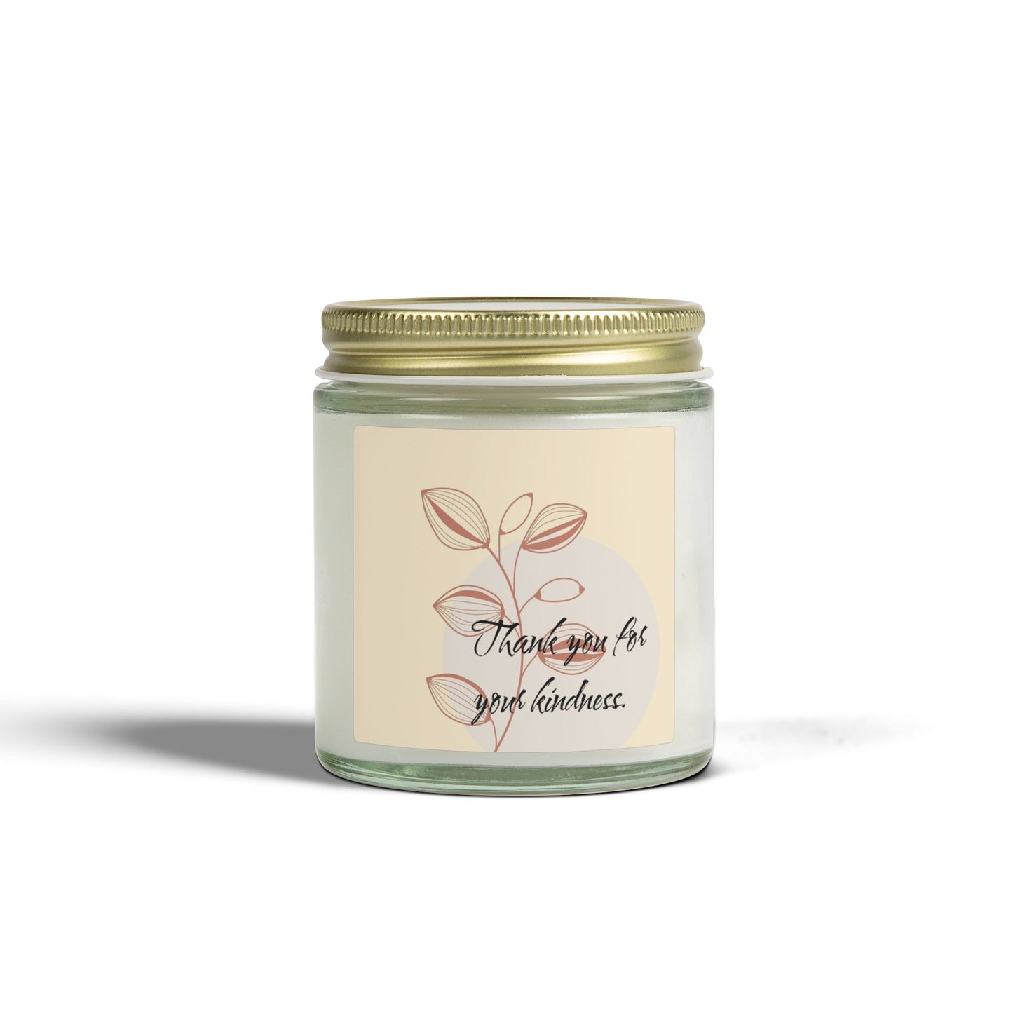 Thank You Candle — Coconut Apricot Scented Jar (4oz & 9oz)