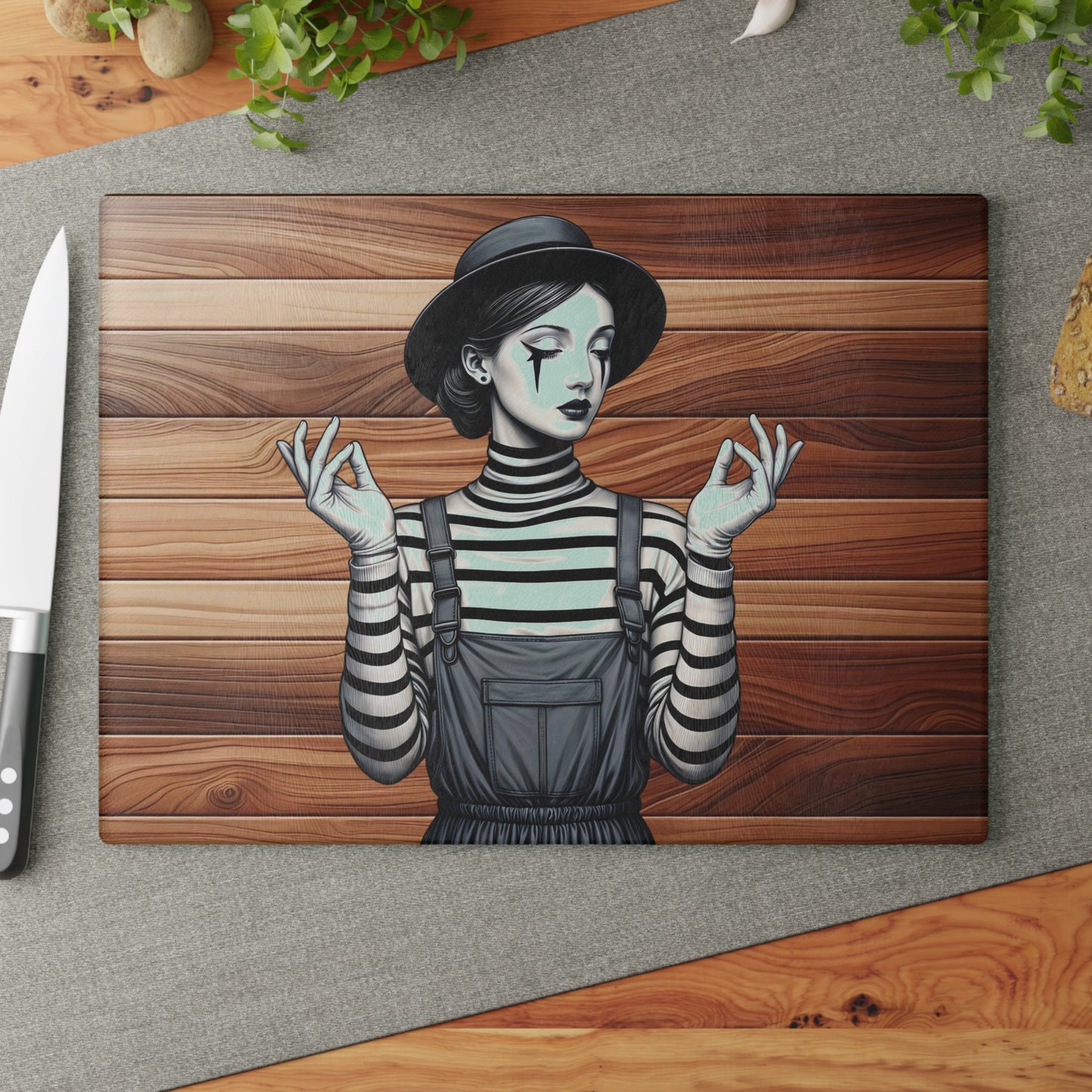 Chic Artist Glass Cutting Board