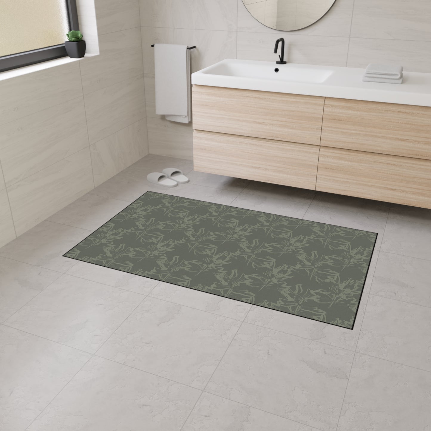 Heavy-Duty Floor Mat — Durable Camouflage Pattern Entry/Utility Rug